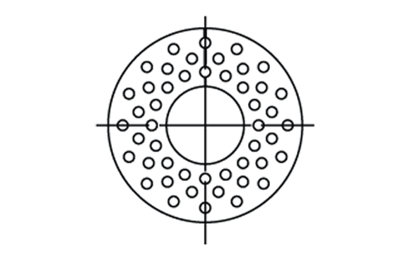 Schneckenflügel - Spezialflügel gelocht